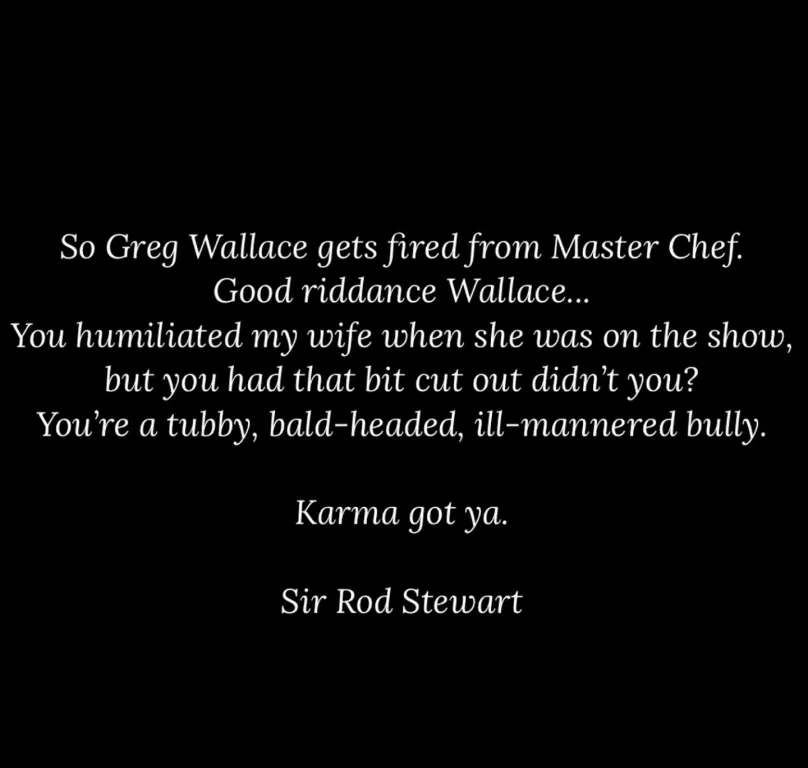 Rod Stewart keményen bírálta Gregg Wallace-t-3