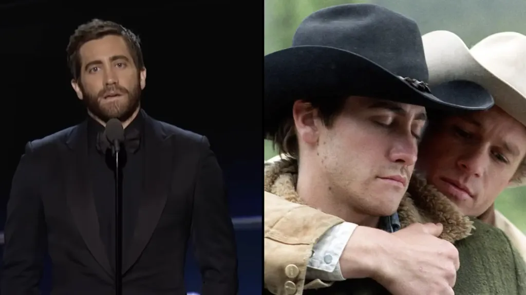 Jake Gyllenhaal paid emotional tribute to Heath Ledger while addressing impact of Brokeback Mountain