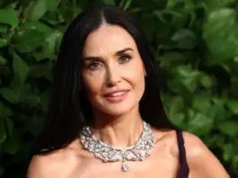 Demi Moore Ditched Her Menswear Style for a Corseted Princess Gown