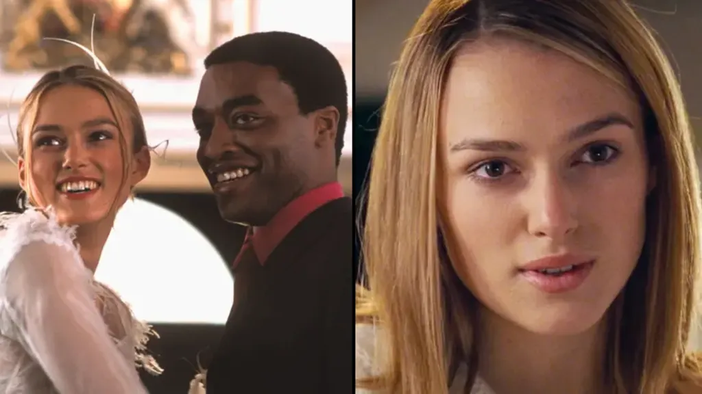 People left in shock after finding out real-life age gap between Keira Knightley and Chiwetel Ejiofor in Love Actually