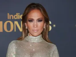 Jennifer Lopez's Slinky Sheer Dress Looked Like Sparkling Snow