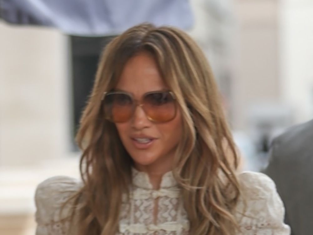 Jennifer Lopez Paired Her Sheer Lace Top With the Lowest Low-Rise Jeans in Her Closet