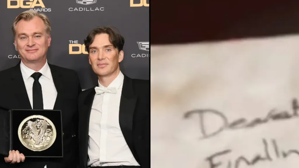 Christopher Nolan left heartwarming message to Cillian Murphy on Oppenheimer script