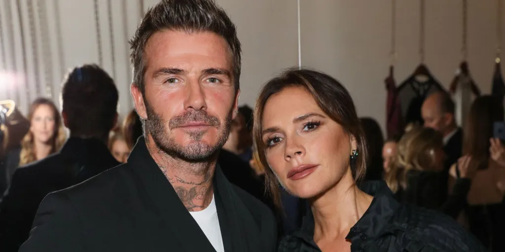 Victoria Beckham Ditched Her Chic Uniform for Matching Christmas Pajamas With David Beckham