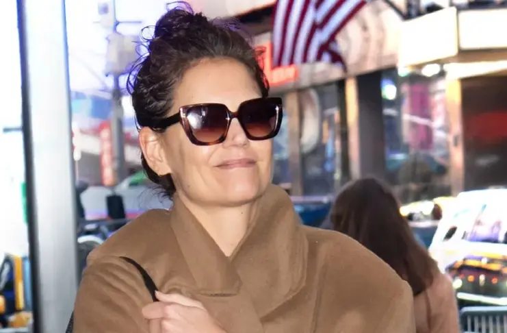 Katie Holmes Paired a Chic Coat With the Most Unexpectedly Cute Bag