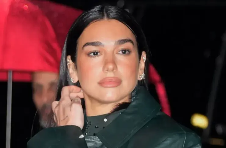 Dua Lipa Traded Her Pants for Feathered Micro Shorts for a Sexy Santa Look