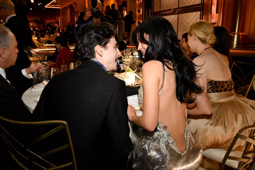 Timothée Chalamet és Kylie Jenner a Golden Globe-on-2