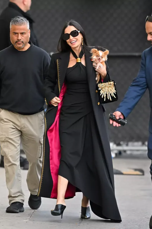 Demi Moore és Pilaf: Stílusos páros a vörös szőnyegen-2