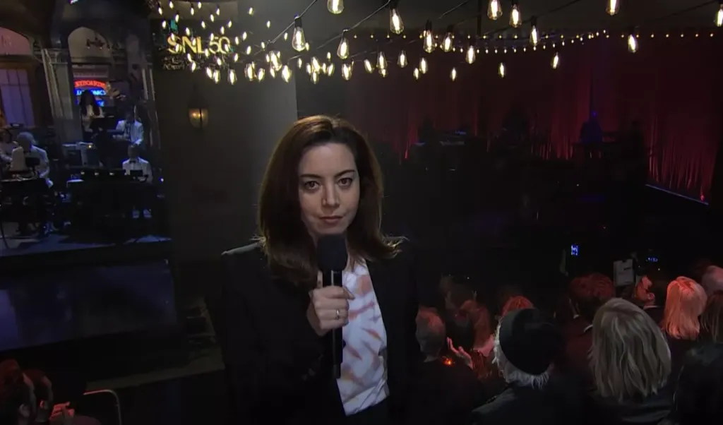 Aubrey Plaza visszatér a színpadra SNL évfordulón-1
