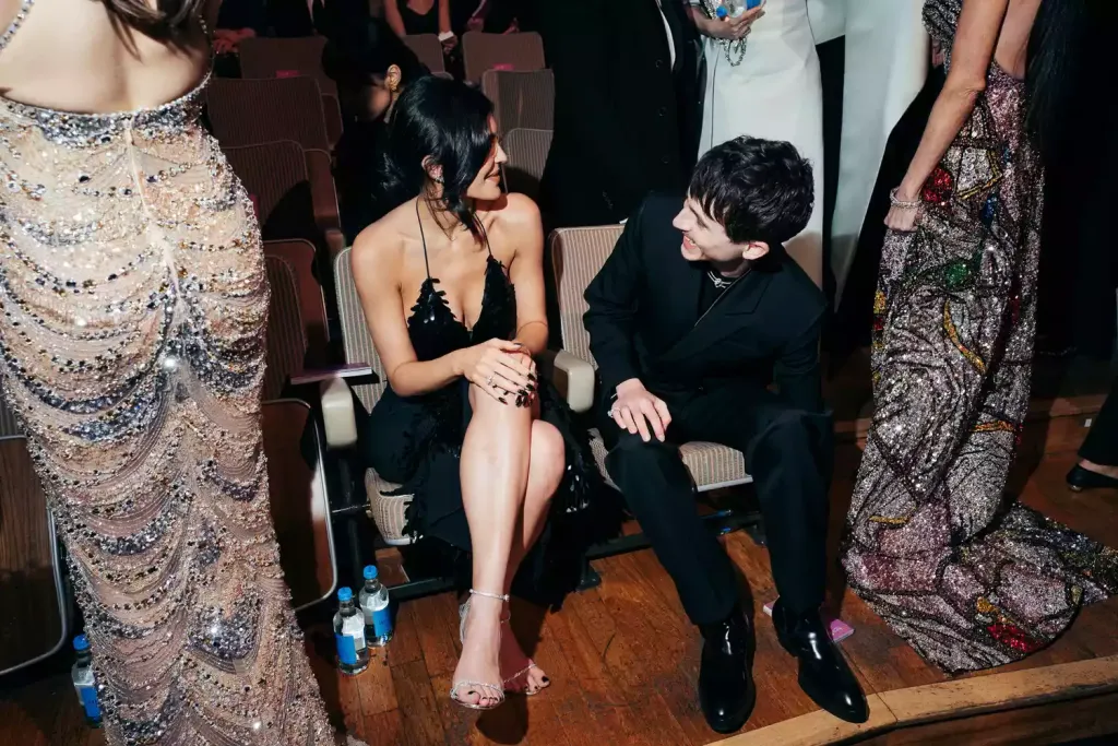 Kylie Jenner és Timothée Chalamet a BAFTA-gálán-2
