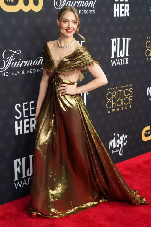 Amanda Seyfried ruhamalőrje a Critics Choice Awards-on-1
