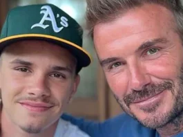 David Beckham's son Romeo made emotional statement at dad's 50th birthday as Brooklyn 'didn't turn up'