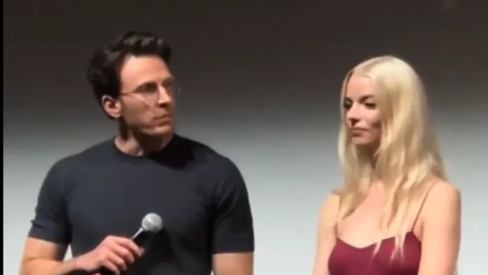 Interviewer stuns crowd with Chris Evans 'failed actor' question ahead of new movie
