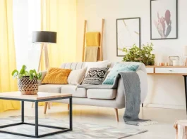 letisztult otthon szobanövényekkel