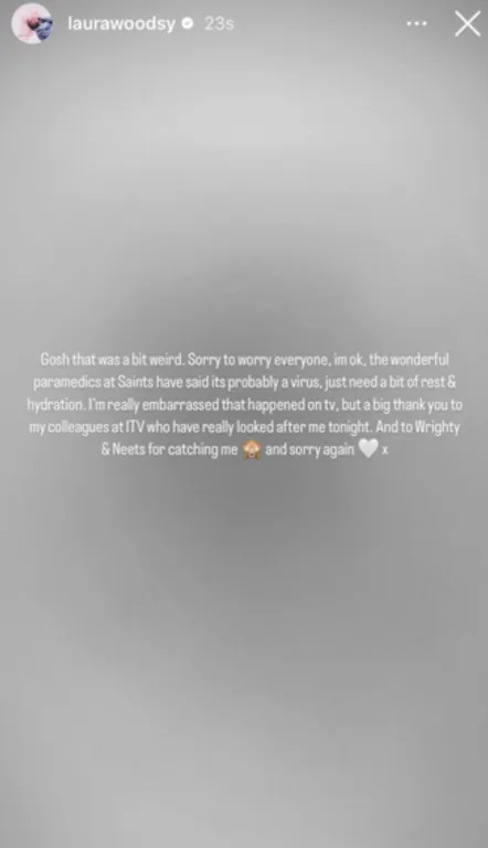 Laura Woods Élőben Összeesett: Megdöbbentő ITV Incidens!-2