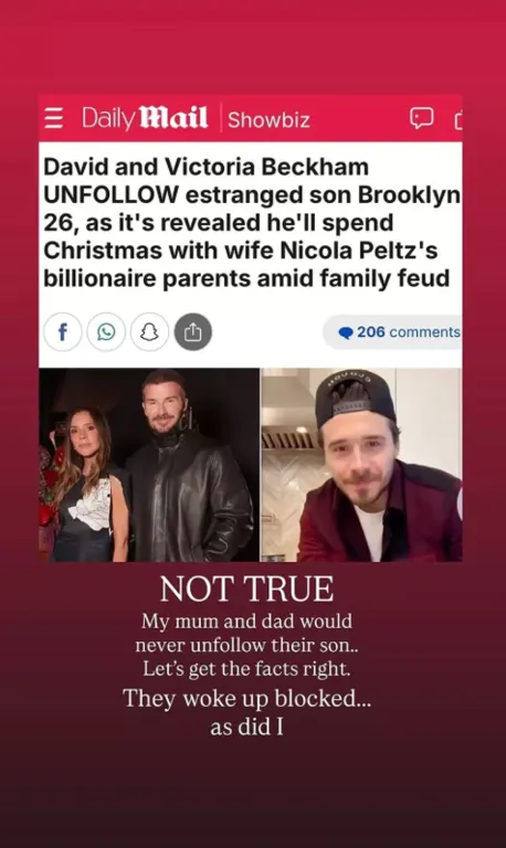 Kiderült: Brooklyn Beckham miért blokkolta szüleit Instagramon!-2