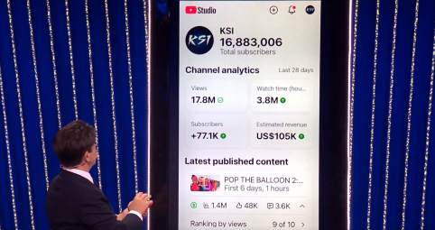 KSI 105 ezer dolláros YouTube-bevételét szivárogtatta ki McIntyre!-1