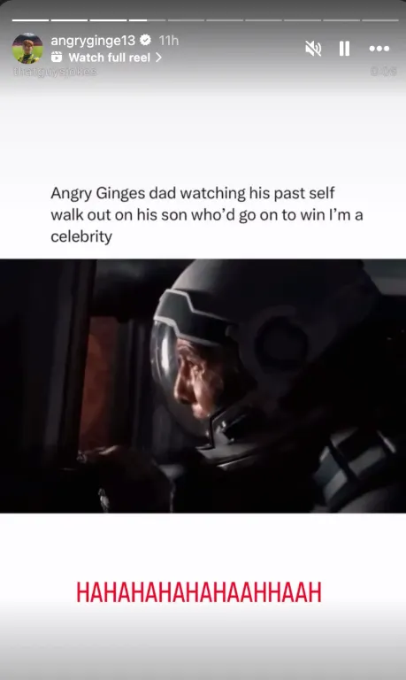 Angry Ginge felháborodva: Apja pénzt akart szedni a Celeb-győzelemből!-2